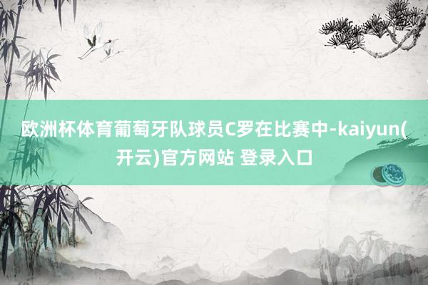 欧洲杯体育葡萄牙队球员C罗在比赛中-kaiyun(开云)官方网站 登录入口