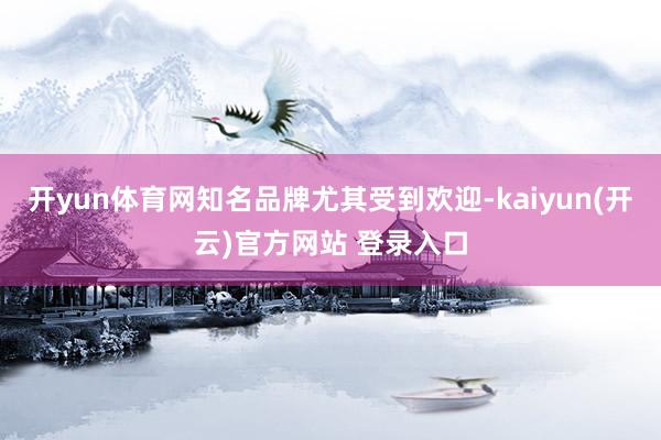 开yun体育网知名品牌尤其受到欢迎-kaiyun(开云)官方网站 登录入口