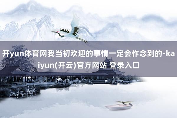   开yun体育网我当初欢迎的事情一定会作念到的-kaiyun(开云)官方网站 登录入口