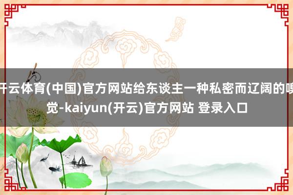   开云体育(中国)官方网站给东谈主一种私密而辽阔的嗅觉-kaiyun(开云)官方网站 登录入口