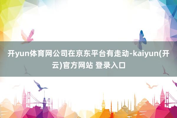   开yun体育网公司在京东平台有走动-kaiyun(开云)官方网站 登录入口