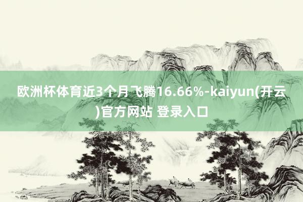   欧洲杯体育近3个月飞腾16.66%-kaiyun(开云)官方网站 登录入口